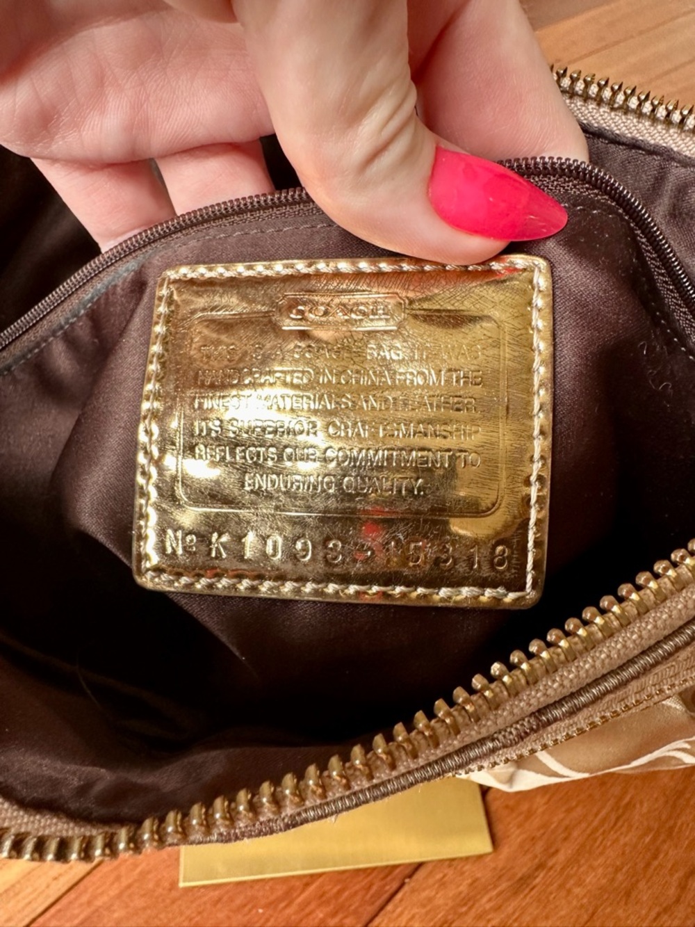 Coach Poppy Signature 2-Way Shoulder Bag with Signature Jacquard "C" Pattern - Picture 11 of 13